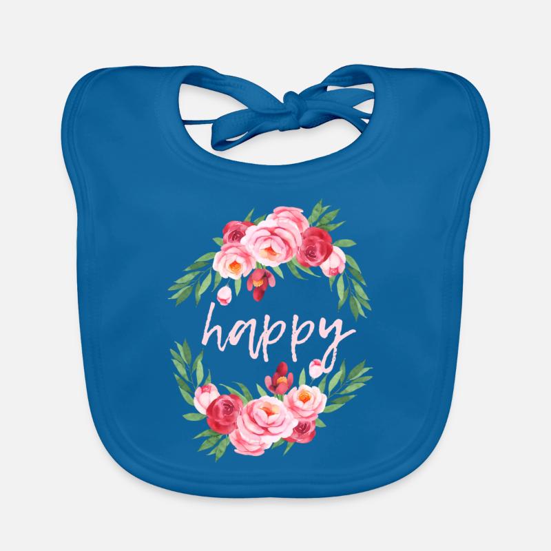 Happy Summer Life Spring Vibe Feeling Breeze Bavoir bio Bébé