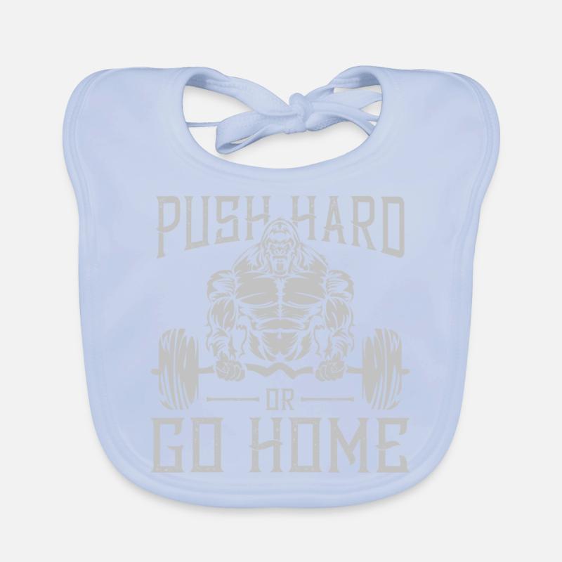 Gorilla Beast Silverback Push Organic Baby Bibs