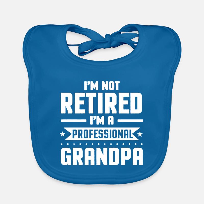 im not retired Organic Baby Bibs