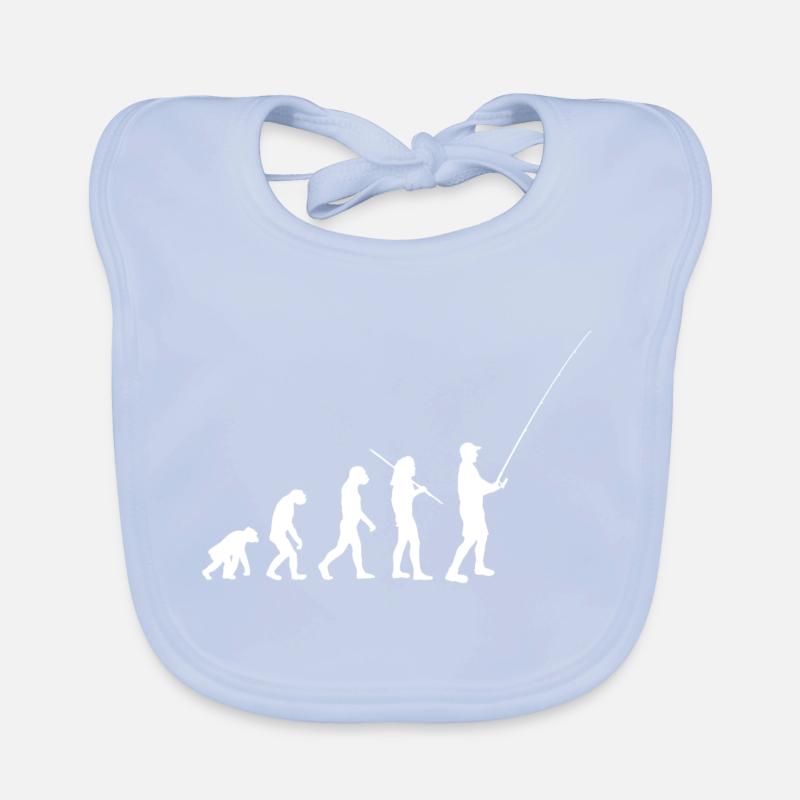 Évolution - pêche et pêche à la ligne Bavoir bio Bébé