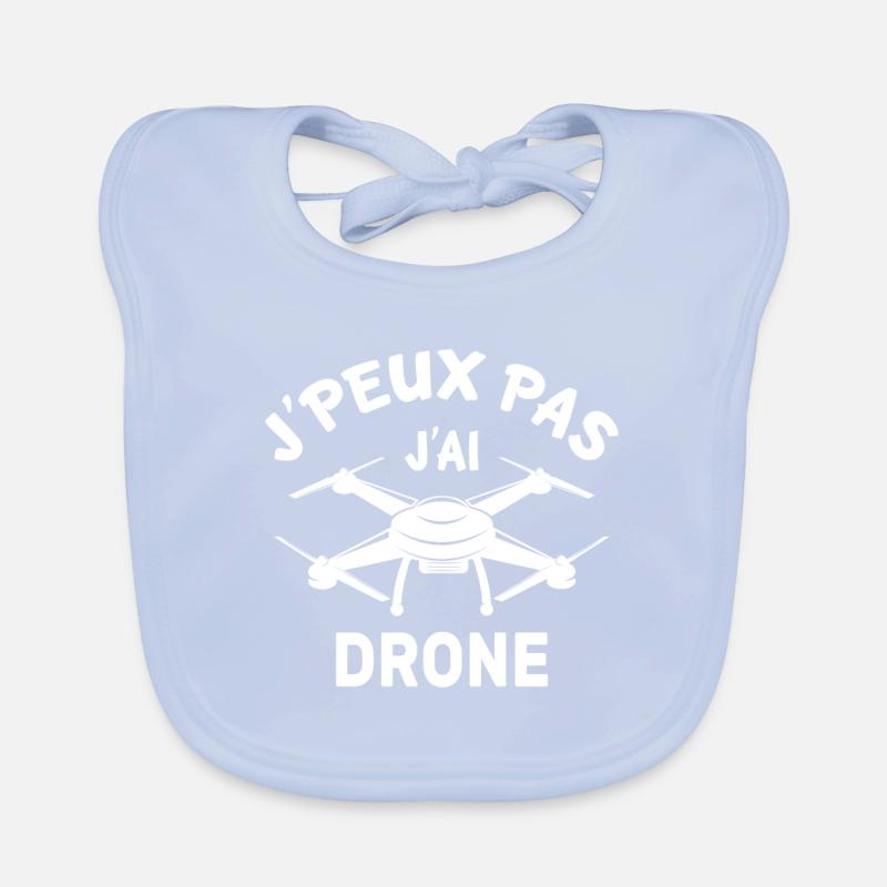 J'peux pas j'ai drone Bavoir bio Bébé