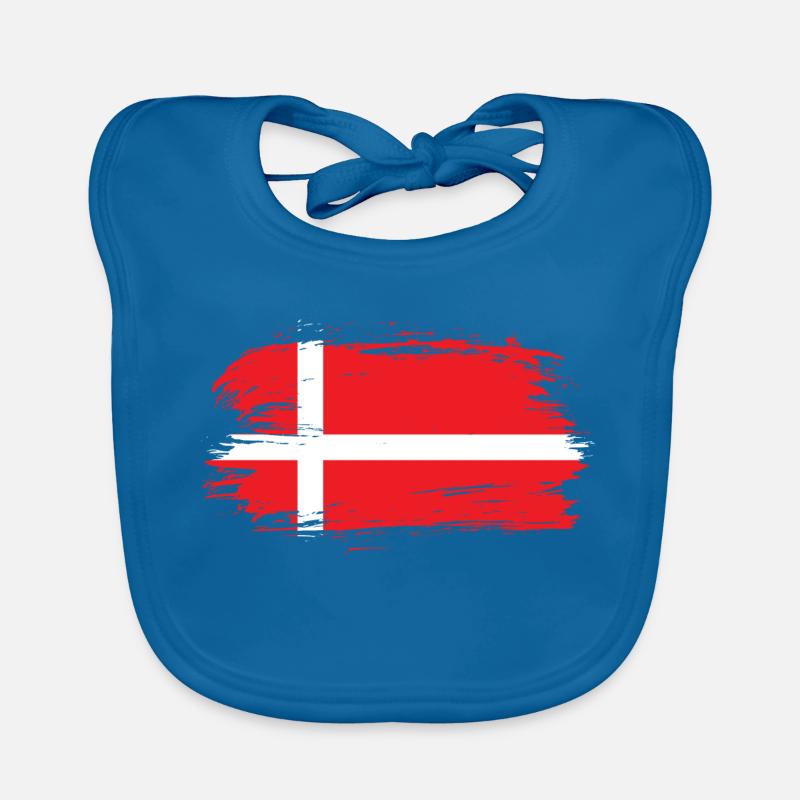 Danemark Drapeau Bavoir bio Bébé