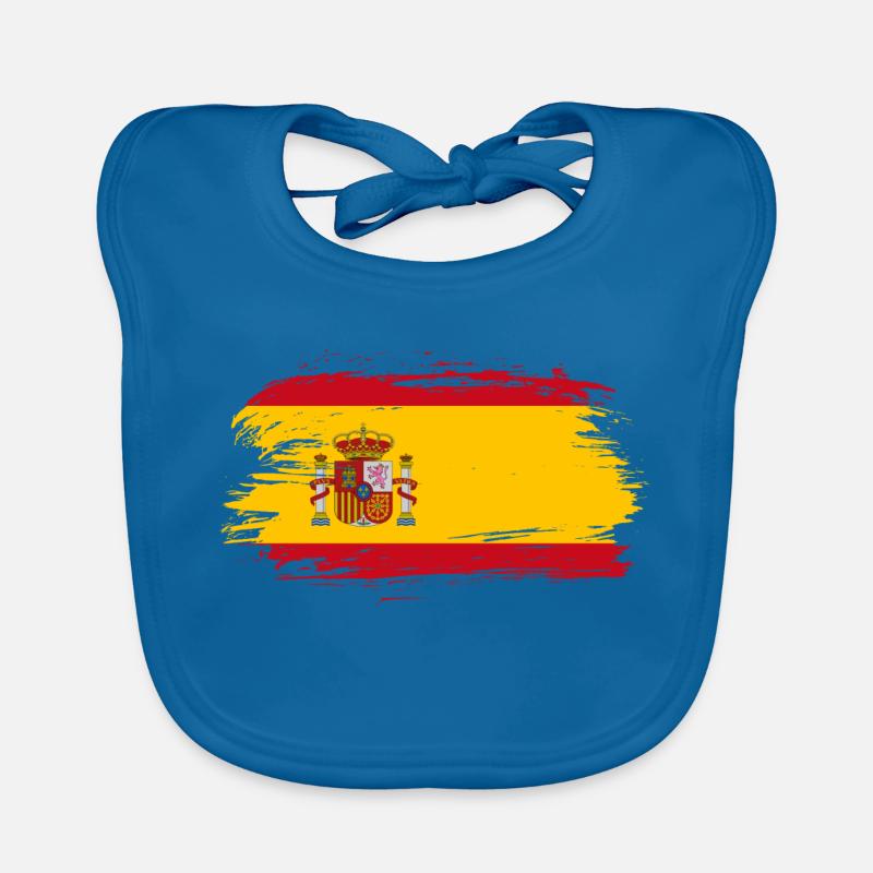 Spanien Flagge Baby Bio-Lätzchen