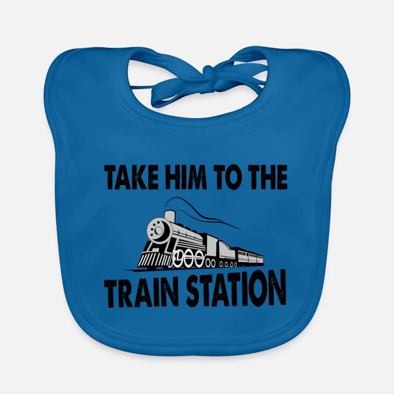 Emmenez-le au train Bavoir bio Bébé