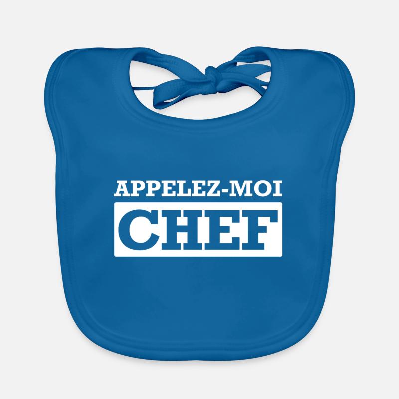 APPELEZ-MOI CHEF Bavoir bio Bébé
