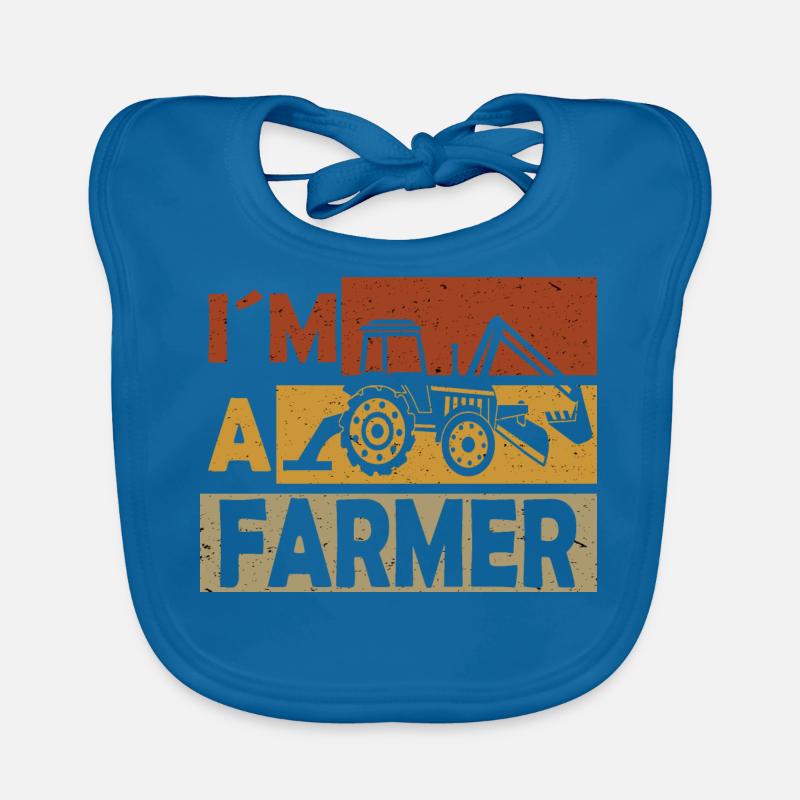 Ich bin Landwirt Bauer oder Bäuerin Baby Bio-Lätzchen