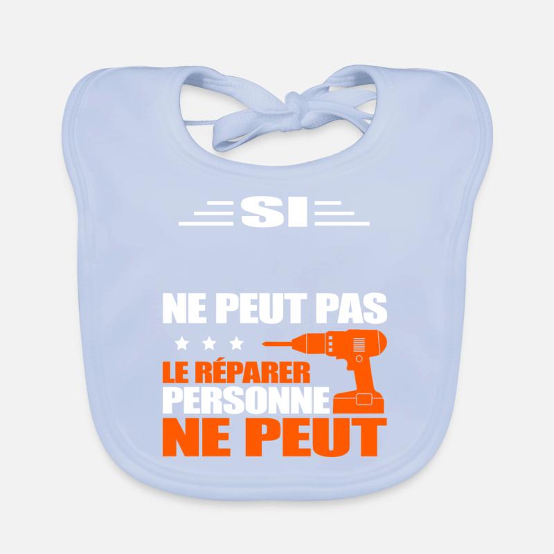 BRICOLEUR À PERSONNALISER Bavoir bio Bébé