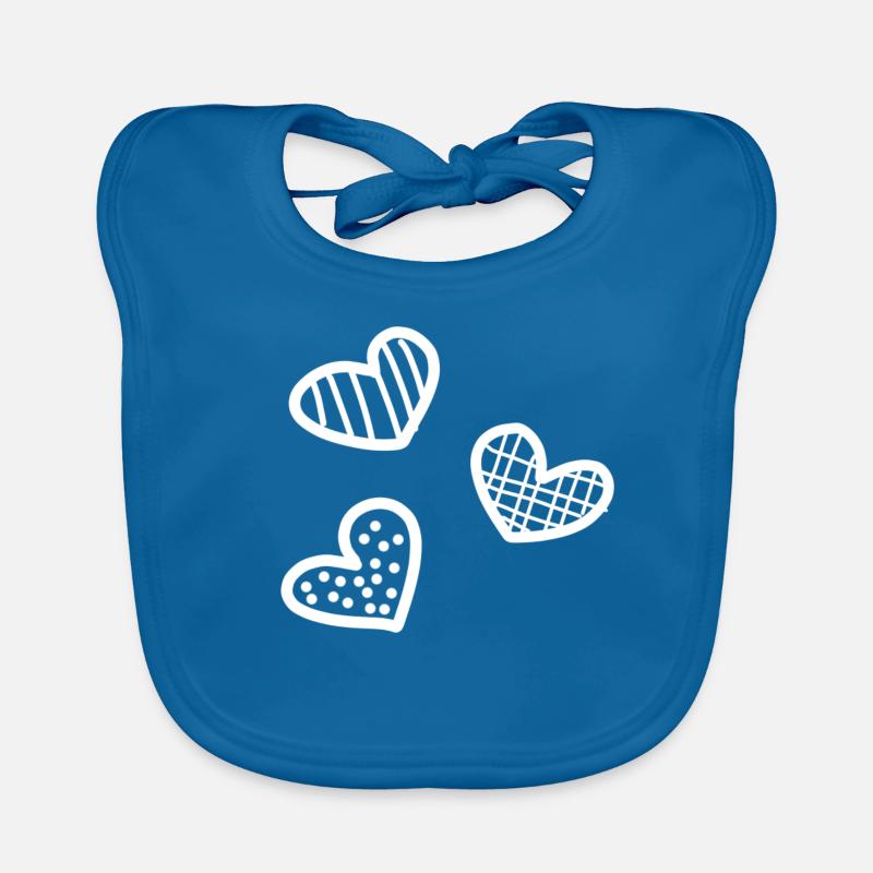 trois cœurs Bavoir bio Bébé