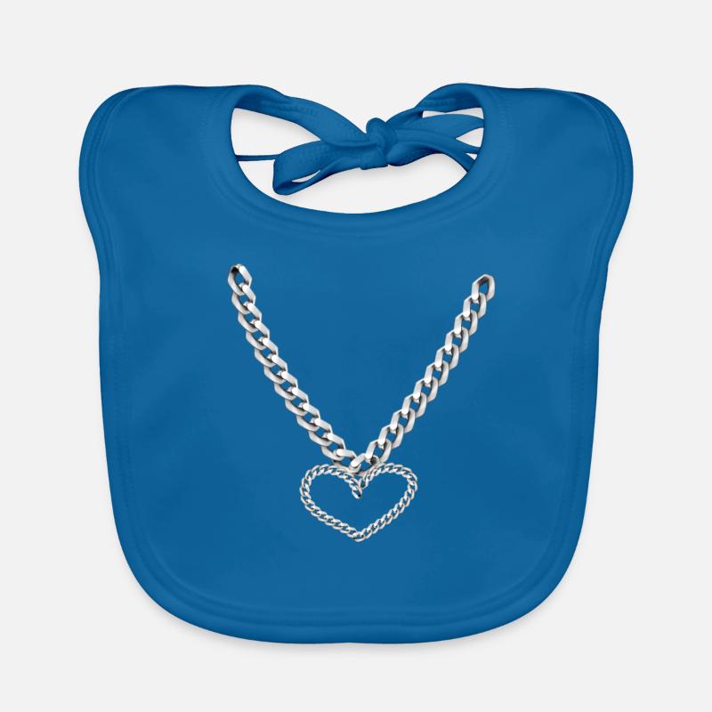 Herz Kette Baby Bio-Lätzchen