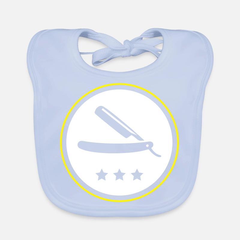 Barber razor blade Organic Baby Bibs