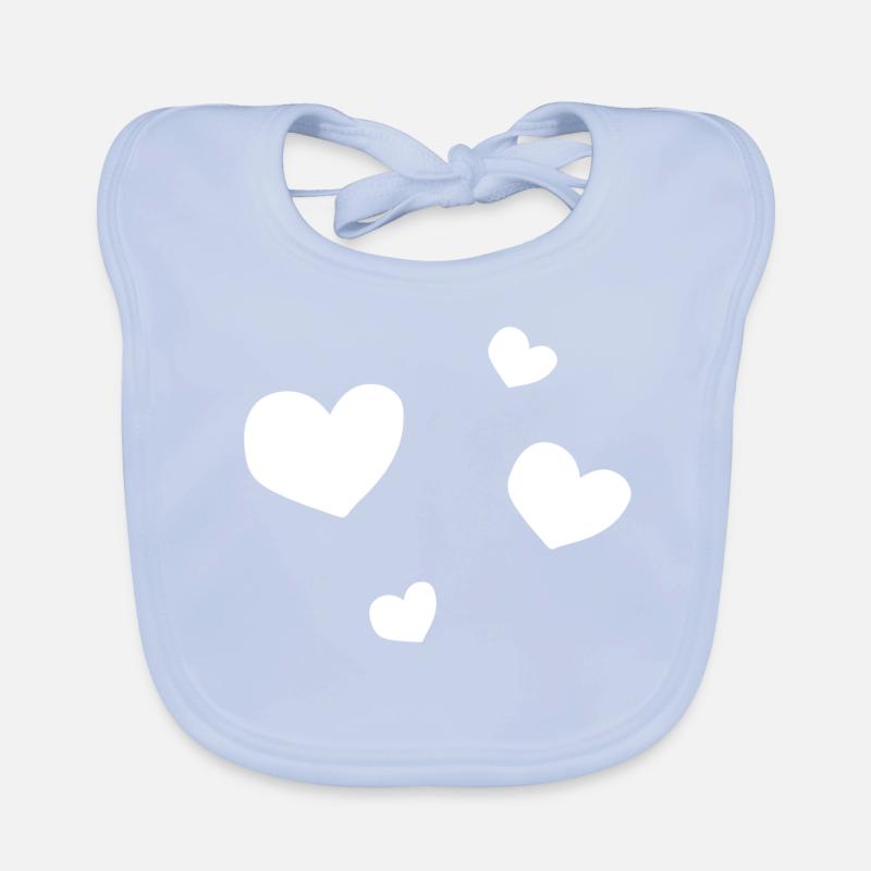 four hearts Organic Baby Bibs