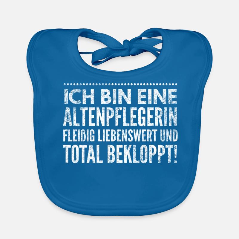 Ich bin eine fleißige Altenpflegerin von Beruf Baby Bio-Lätzchen