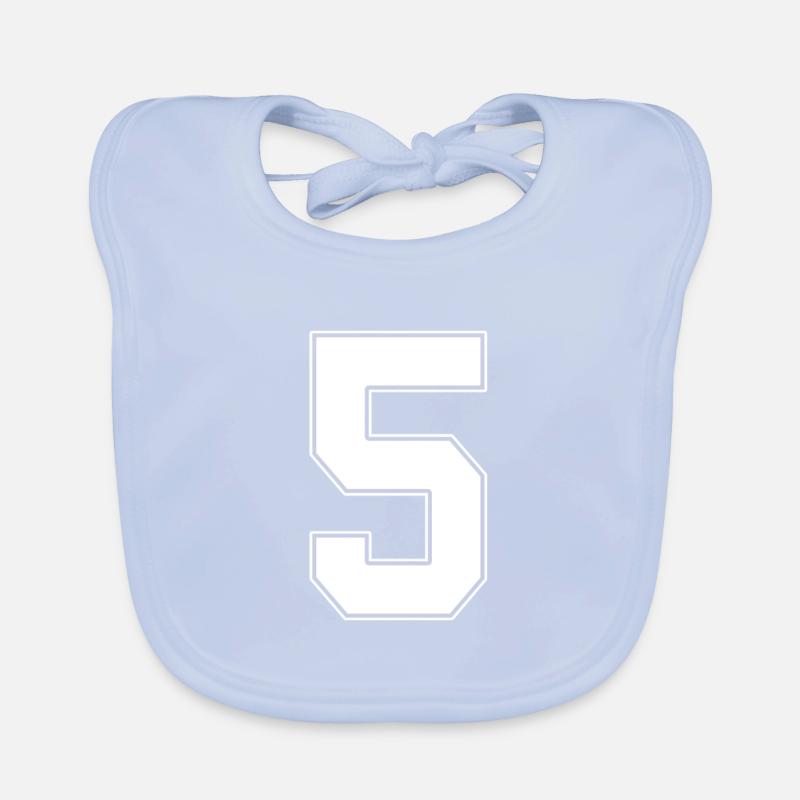 5 ans numéro maillot 5 Bavoir bio Bébé