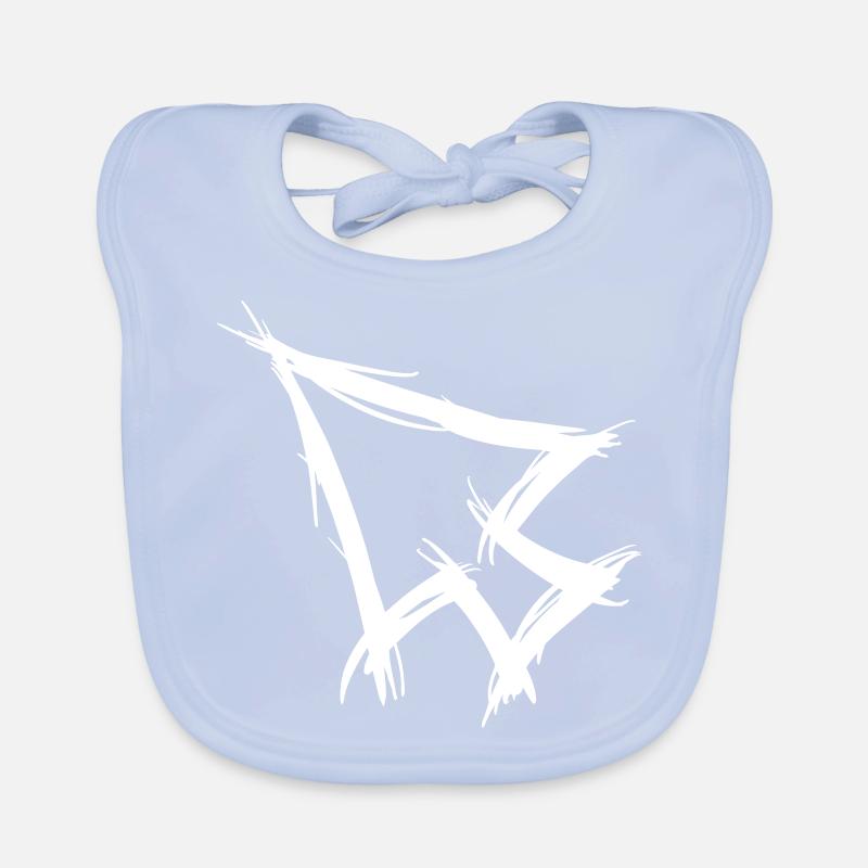 Mouse pointer cursor, arrow, hand drawn. Organic Baby Bibs