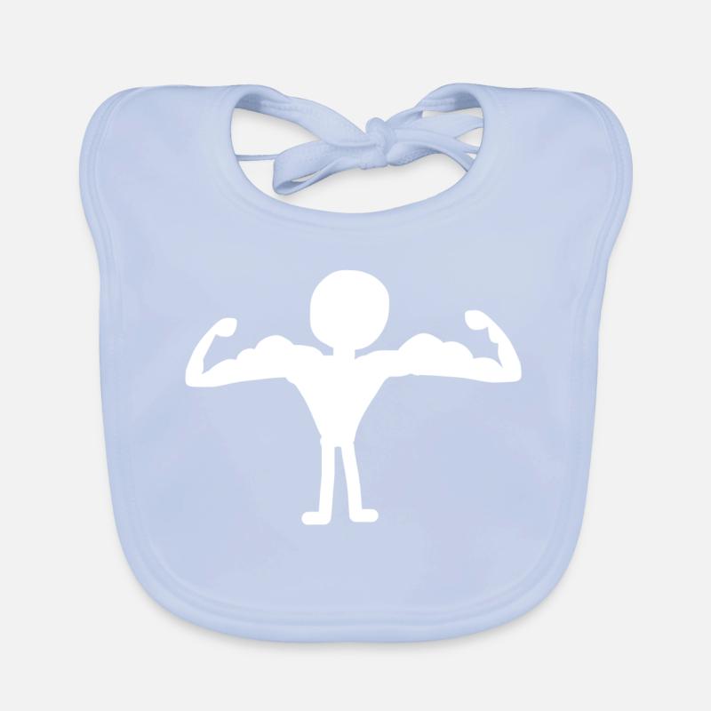 starker Mann Baby Bio-Lätzchen