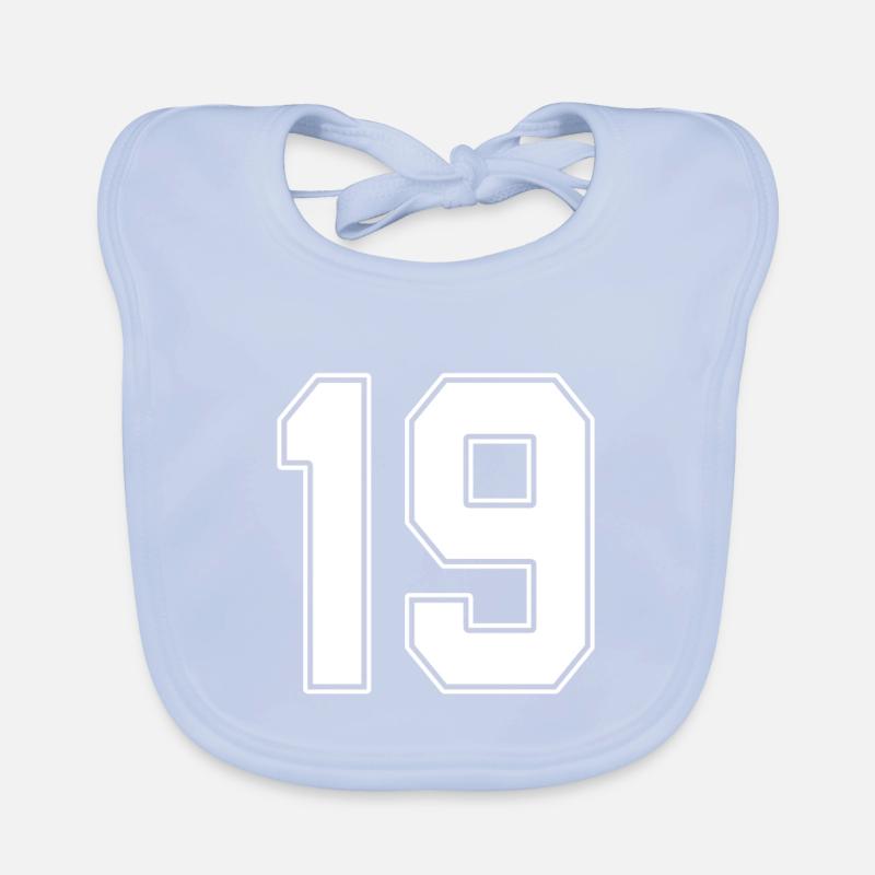 19 ans numéro maillot 19 Bavoir bio Bébé