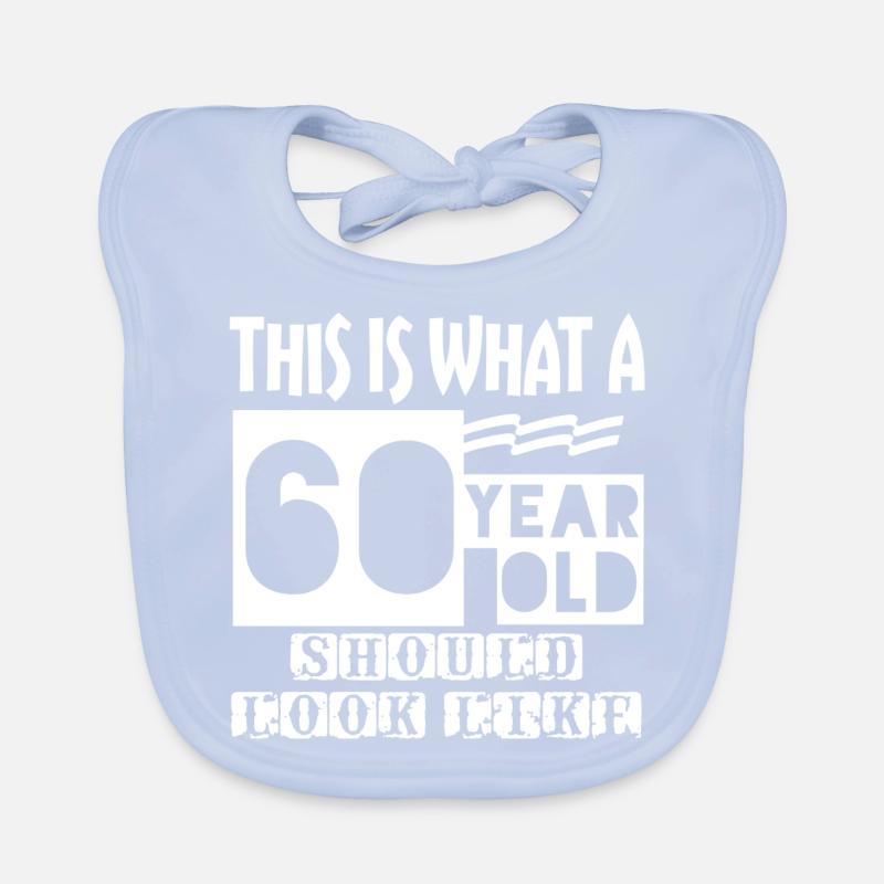 60 Year Old Organic Baby Bibs