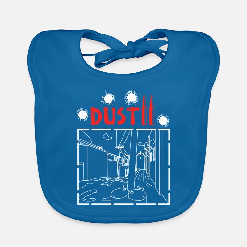 DUST II - Bavoir bio Bébé - bleu paon