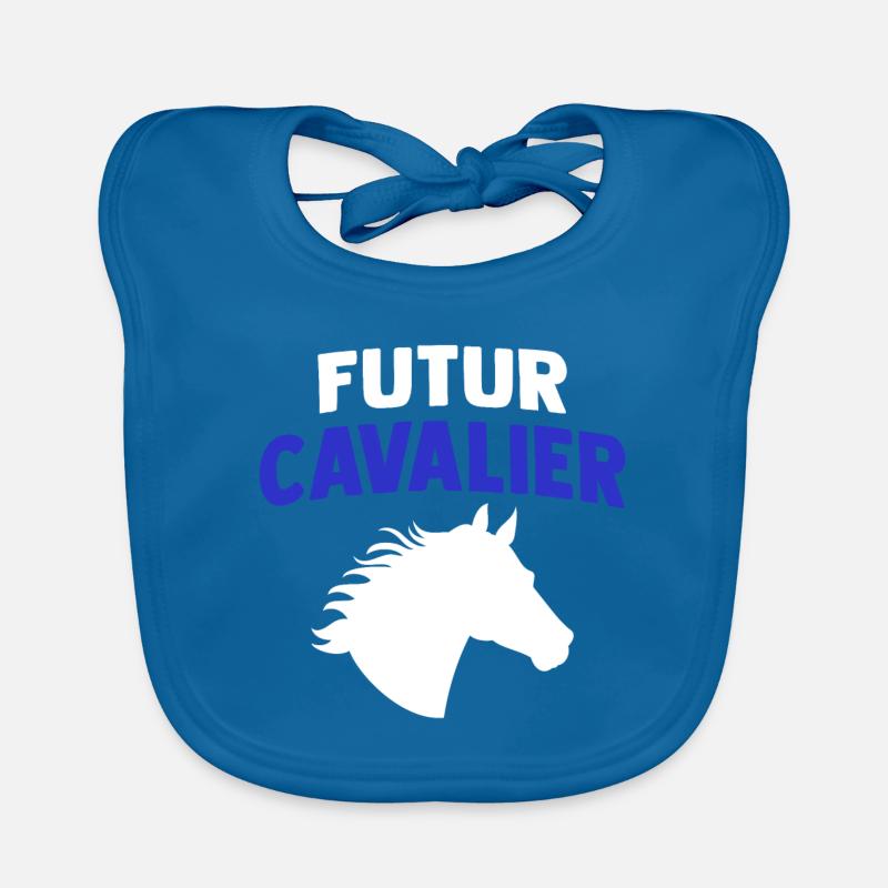 futur cavalier cadeau cavalier équitation Bavoir bio Bébé