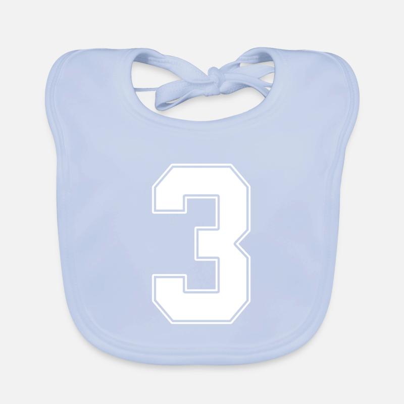 3 ans numéro maillot 3 Bavoir bio Bébé