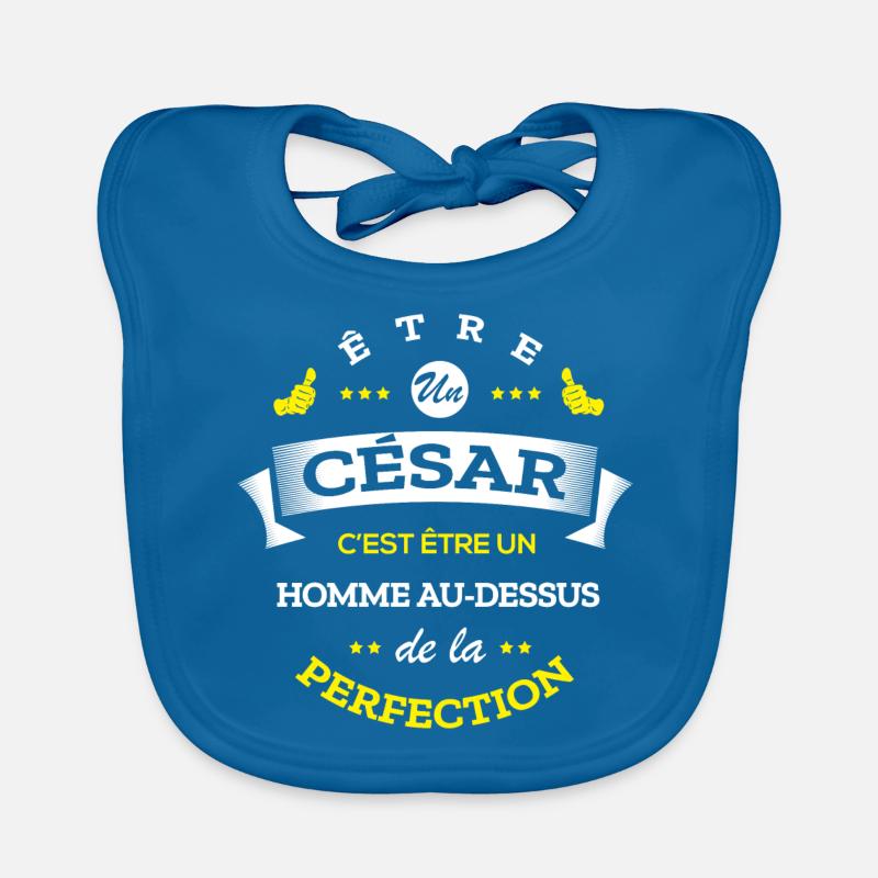CÉSAR PARFAIT - NOM CÉSAR Bavoir bio Bébé