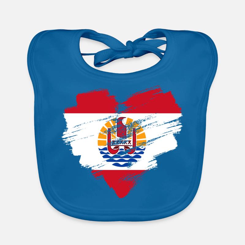 French Polynesia Organic Baby Bibs