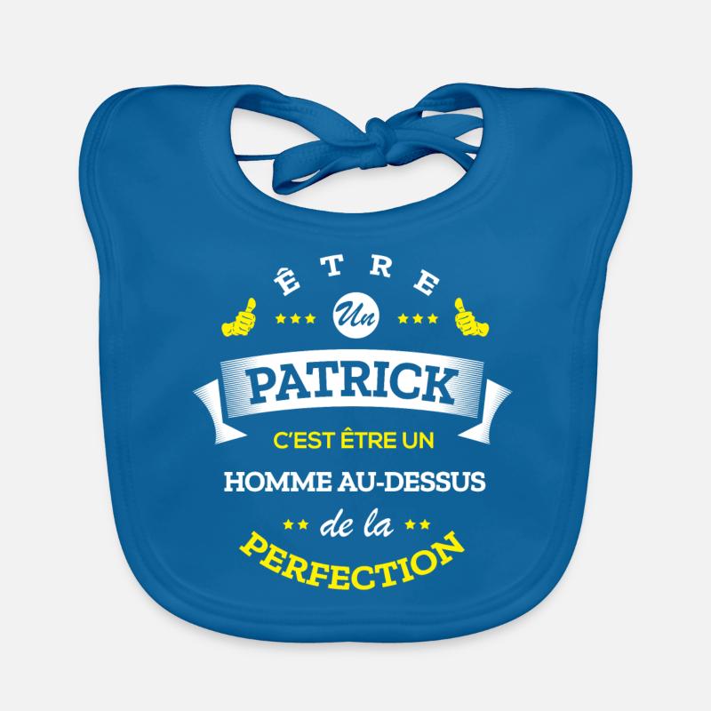 PATRICK PARFAIT - NOM PATRICK Bavoir bio Bébé