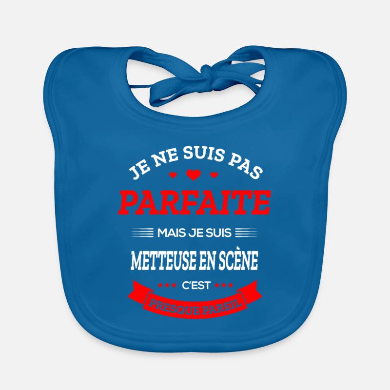METTEUSE EN SCÈNE PARFAITE - Bavoir bio Bébé - bleu paon