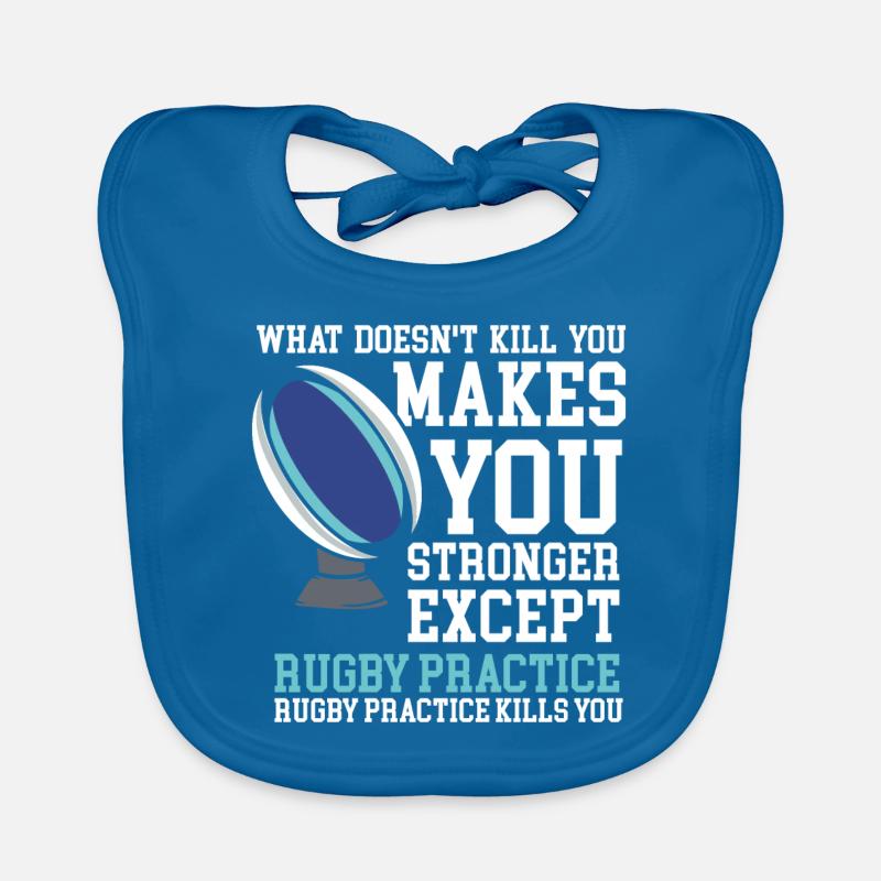 Joueurs de rugby à XV Bavoir bio Bébé