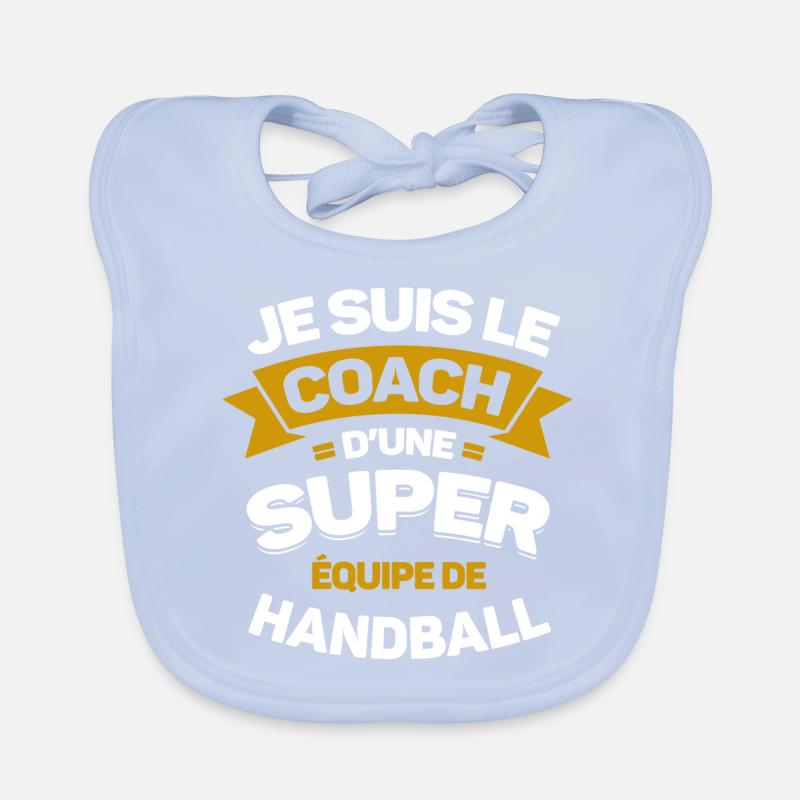 COACH D'UNE SUPER ÉQUIPE DE HANDBALL Bavoir bio Bébé