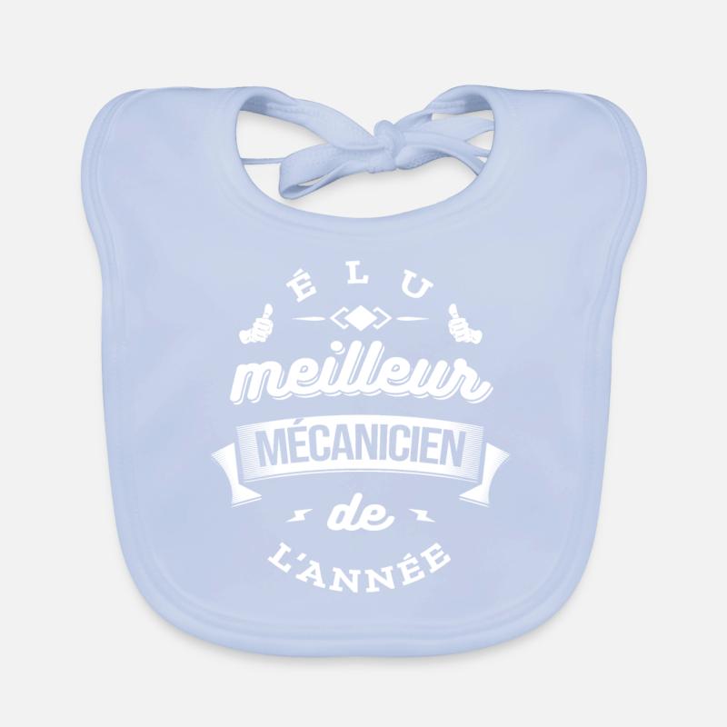 ÉLU MEILLEUR MÉCANICIEN DE L'ANNÉE Bavoir bio Bébé