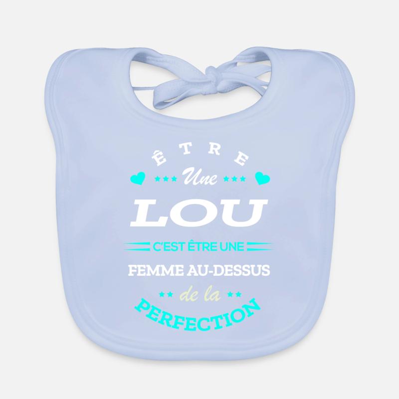 LOU PARFAITE - NOM LOU Bavoir bio Bébé