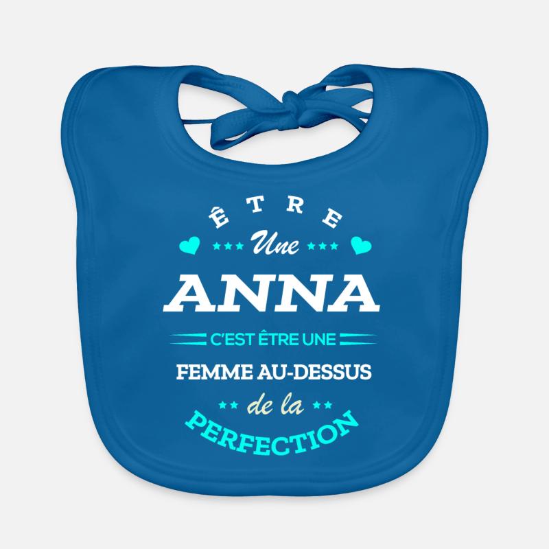 ANNA PARFAITE - NOM ANNA Bavoir bio Bébé