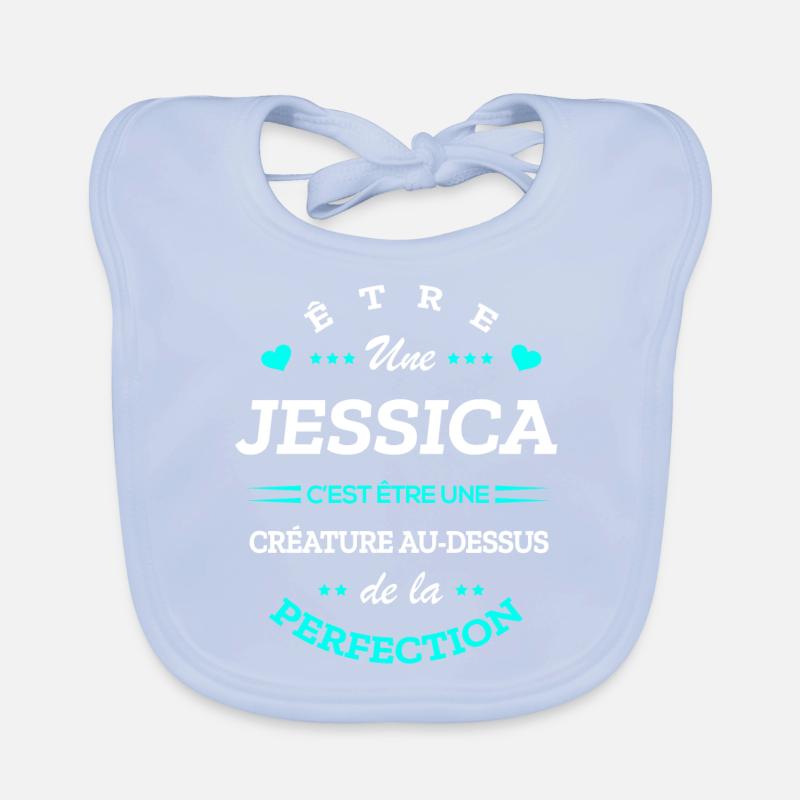 JESSICA PARFAITE - NOM JESSICA Bavoir bio Bébé