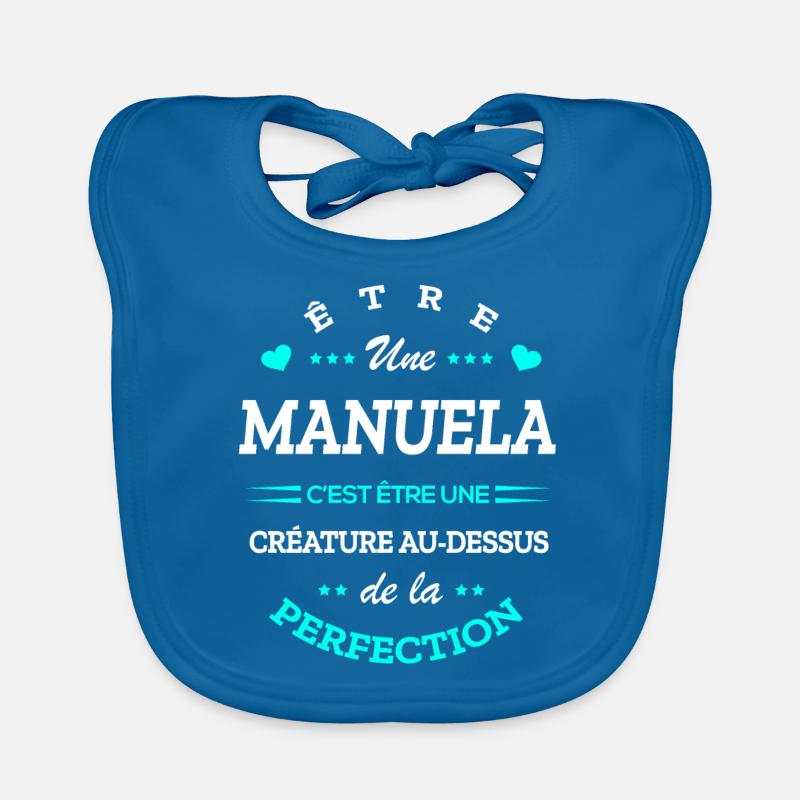 MANUELA PARFAITE - NOM MANUELA Bavoir bio Bébé