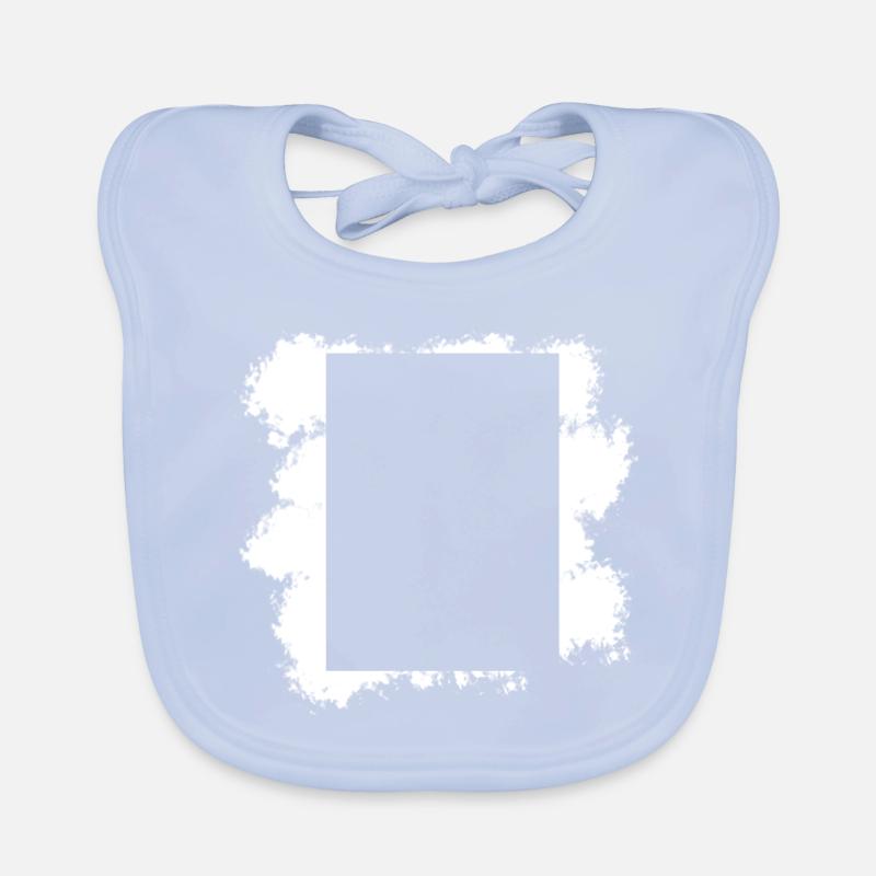 Fond blanc Décoration de forme rectangulaire Bavoir bio Bébé