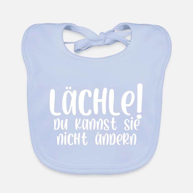 Lächle du kannst sie nicht ändern Baby Bio-Lätzchen