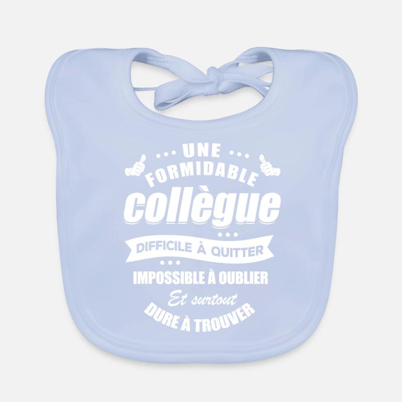 MEILLEURE COLLÈGUE IMPOSSIBLE À OUBLIER Bavoir bio Bébé