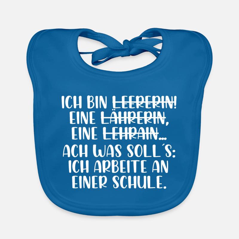 Ich bin Lehrerin Baby Bio-Lätzchen