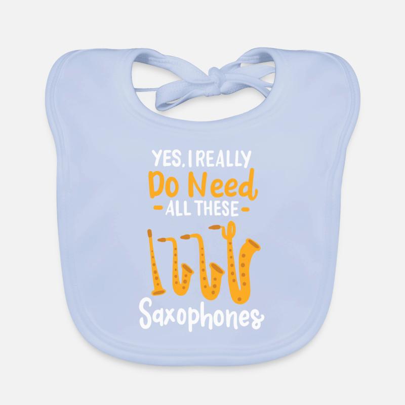 Saxophone Types Organic Baby Bibs