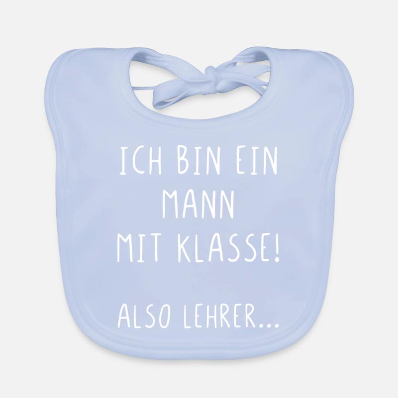 Ich bin ein Mann mit Klasse also Lehrer Baby Bio-Lätzchen