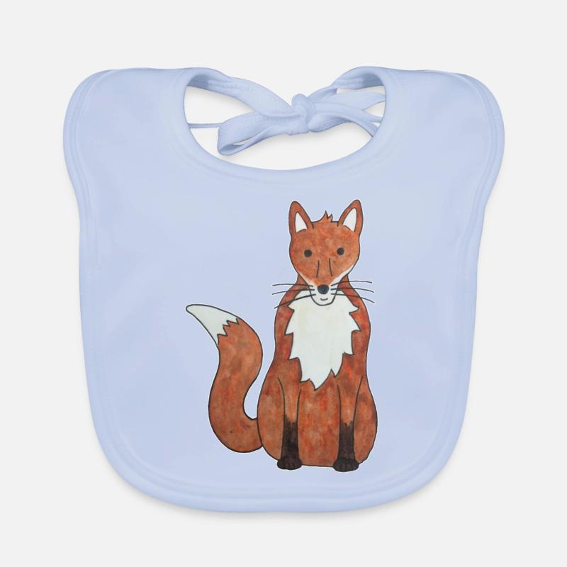 renard mignon Bavoir bio Bébé