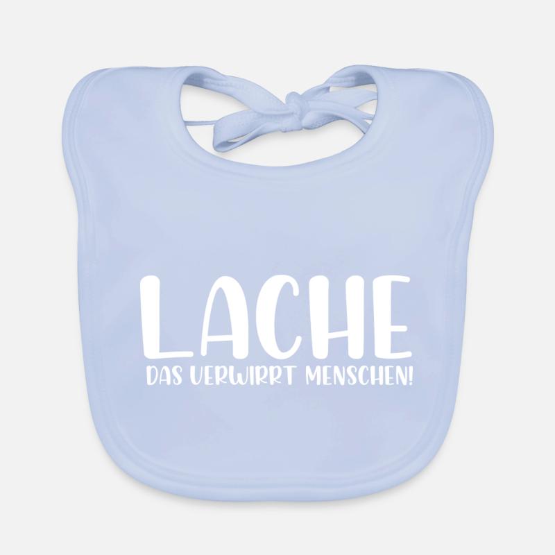 Lache das verwirrt Menschen Baby Bio-Lätzchen