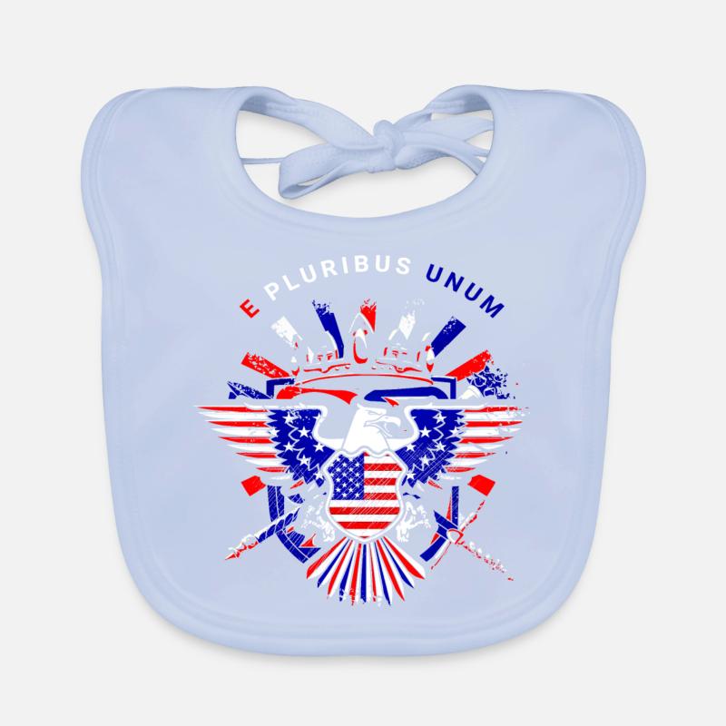 A beautiful American eagle design Organic Baby Bibs
