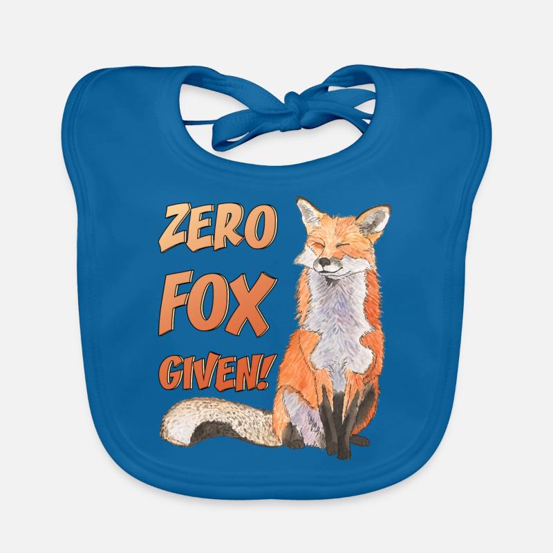 Zero Fox given No Fox given niedliche Fuchs Baby Bio-Lätzchen