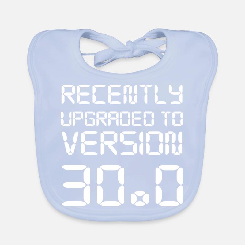 30th birthday Organic Baby Bibs