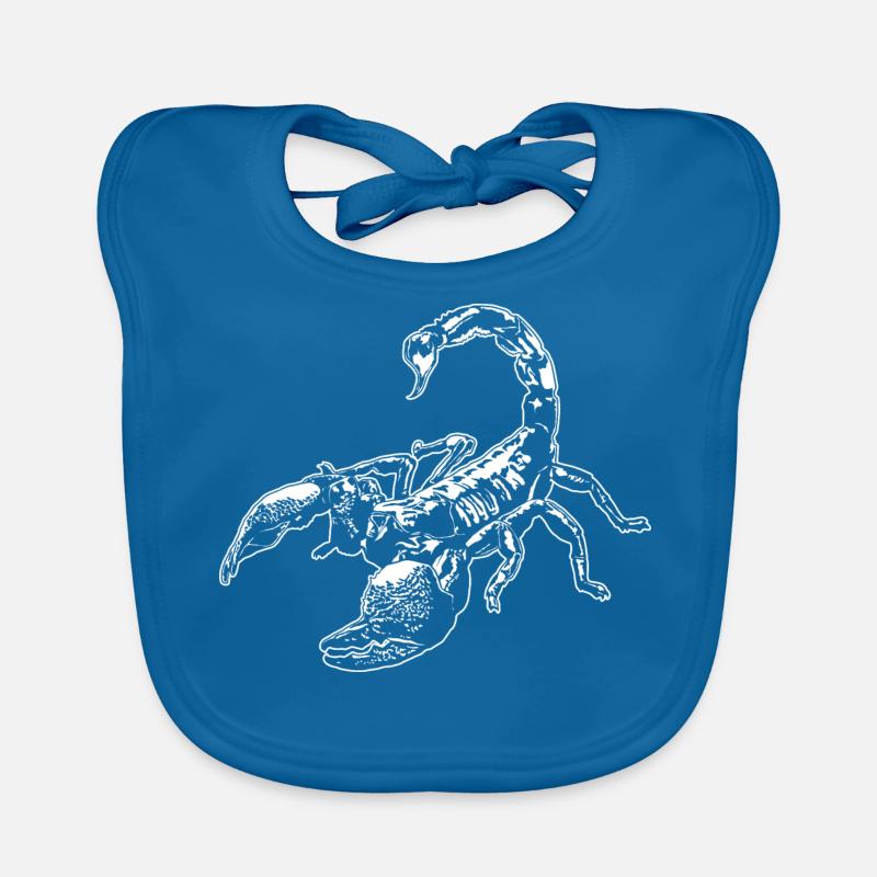 Cool Scorpion Insect Sketch Graphic Scorpion Lover Organic Baby Bibs