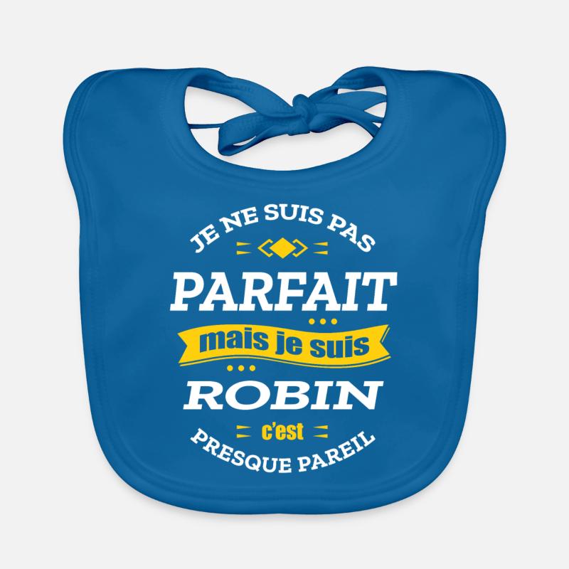 ROBIN PARFAIT - PRENOM ROBIN Bavoir bio Bébé