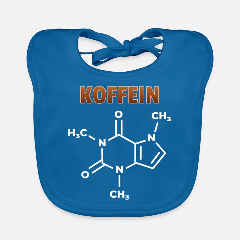 Caffeine Chemical Formula Coffee Addicted Gift Organic Baby Bibs