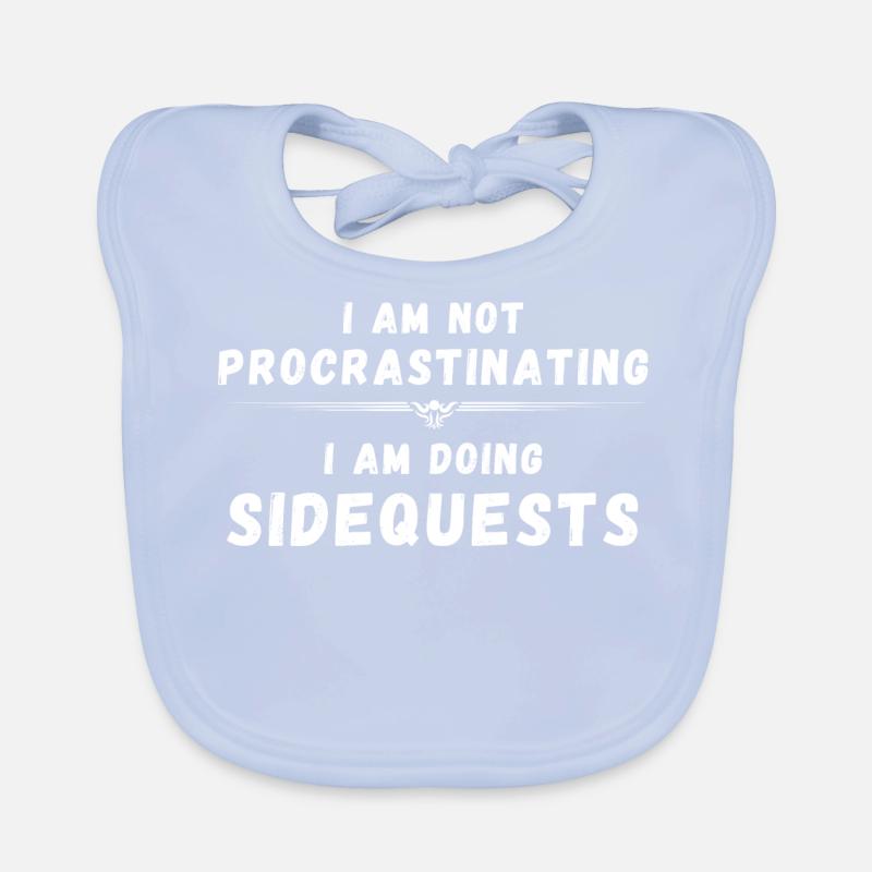 I am not procrastinating i am doing side quests Baby Bio-Lätzchen
